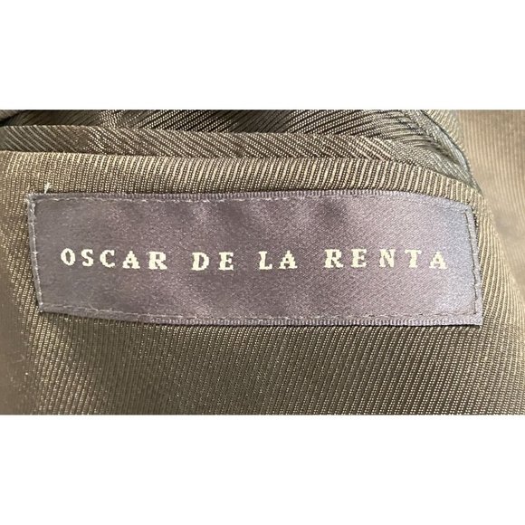 OSCAR de la Renta Mens Lambswool Three Button Blazer Jacket Size 42R Blue NEW - Picture 7 of 12